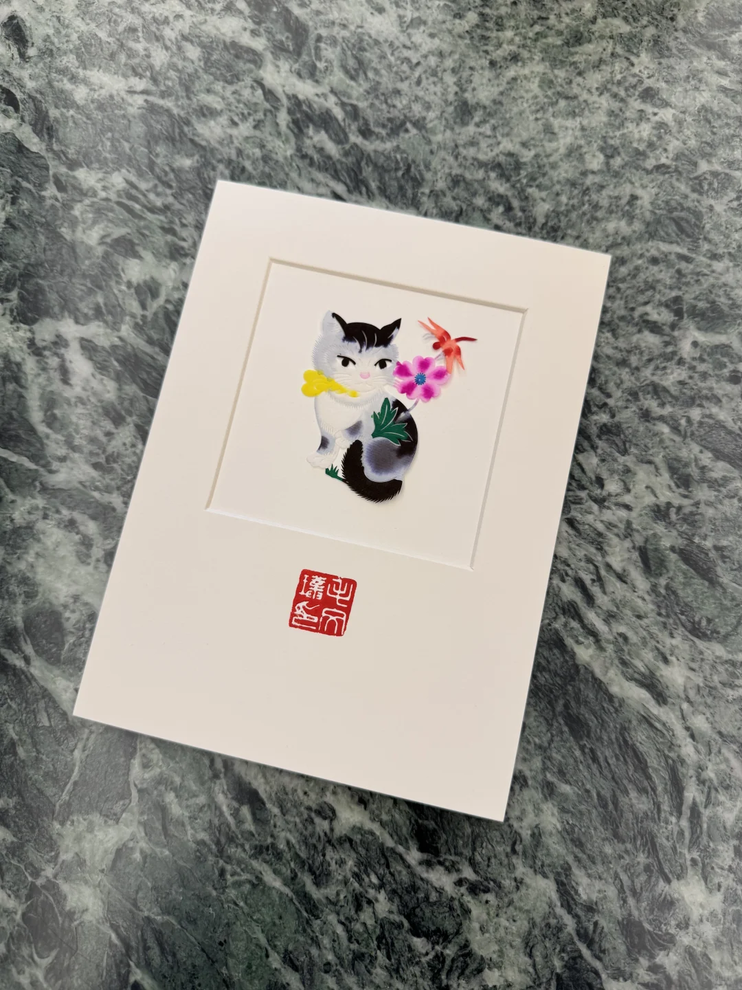 博物馆级微剪小猫非遗手工剪纸