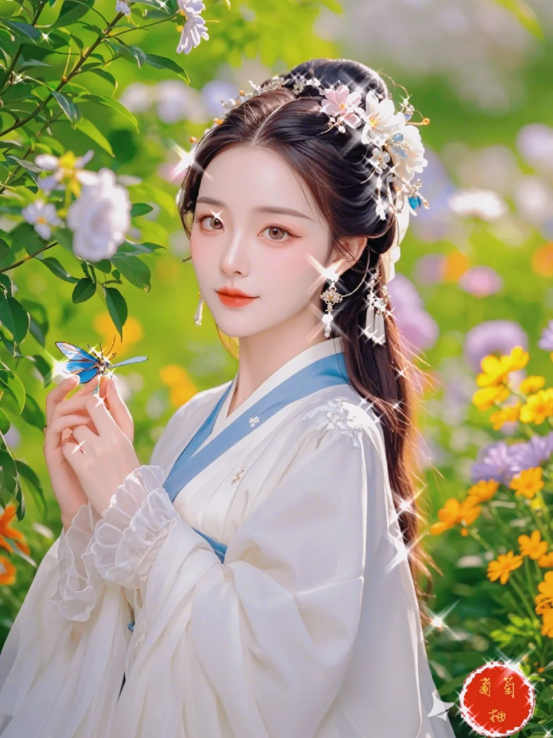 媚眼含羞合，丹唇逐笑开--人比花娇🌹