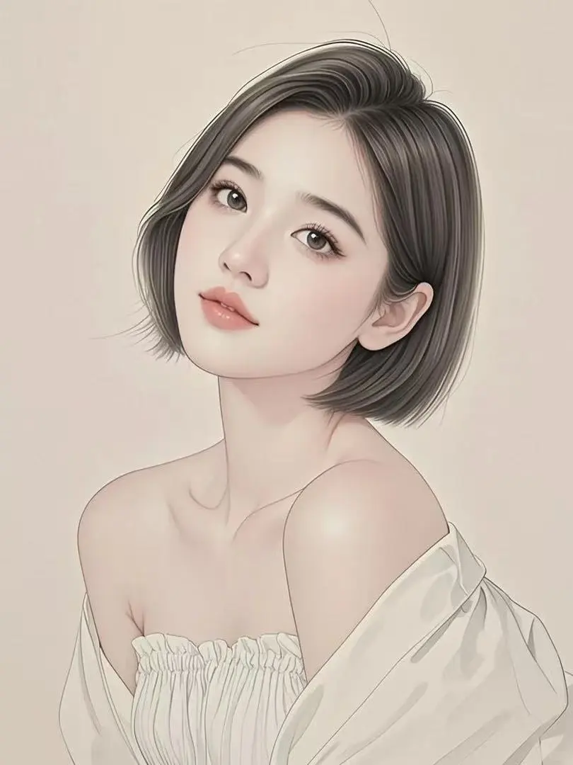 国风之美，东方韵，清冷感写实美女插画