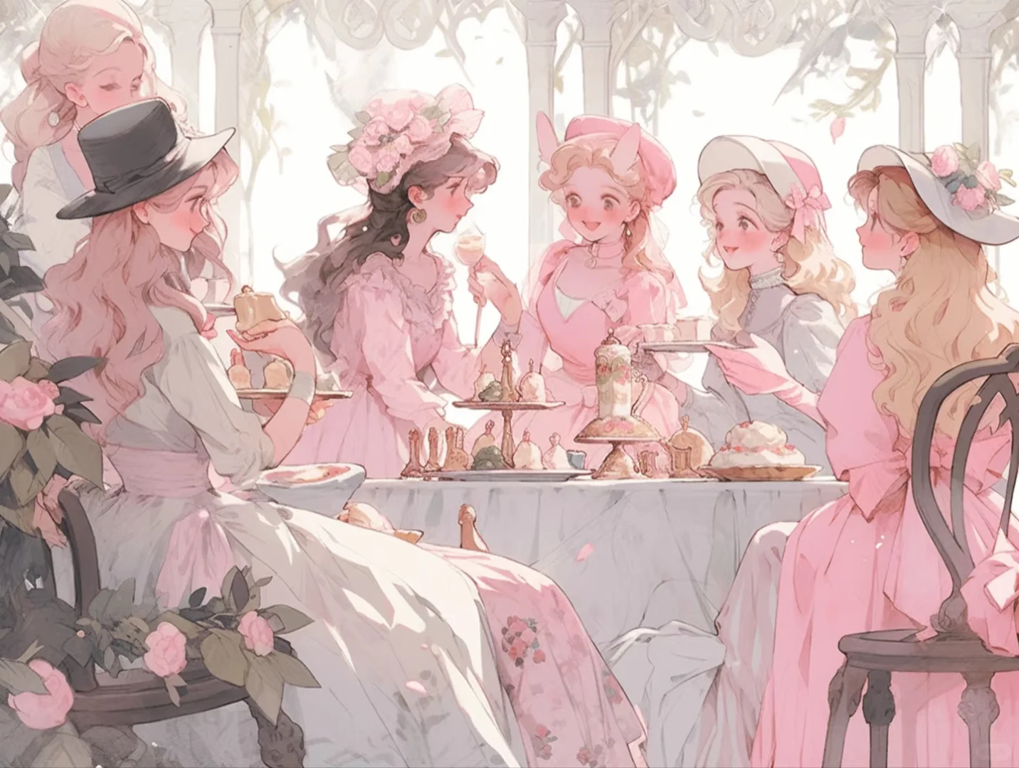 iPad壁纸 | 公主的茶话会🎀
