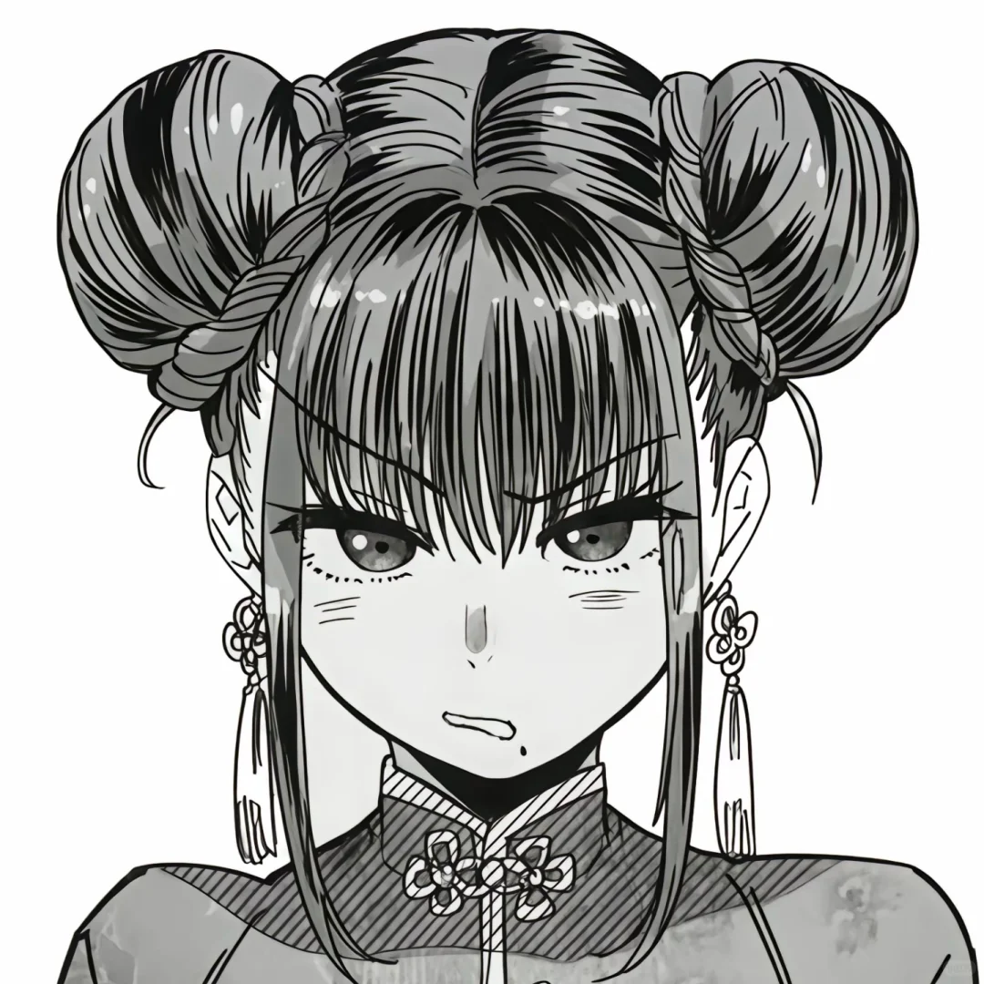 旗袍➕丸子头