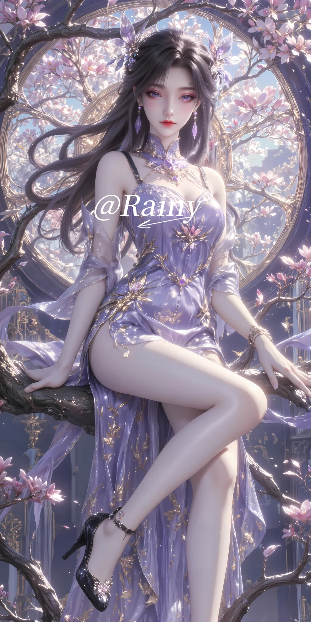 紫系女神7｜燕倾城，忧郁紫