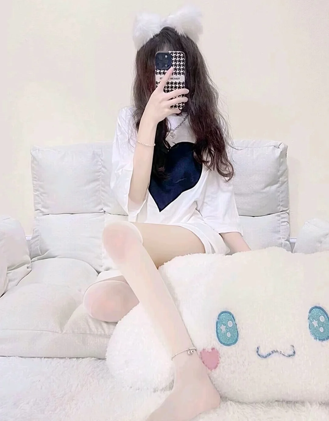 #辣妹白丝 #超薄丝袜 #氛围感穿搭
