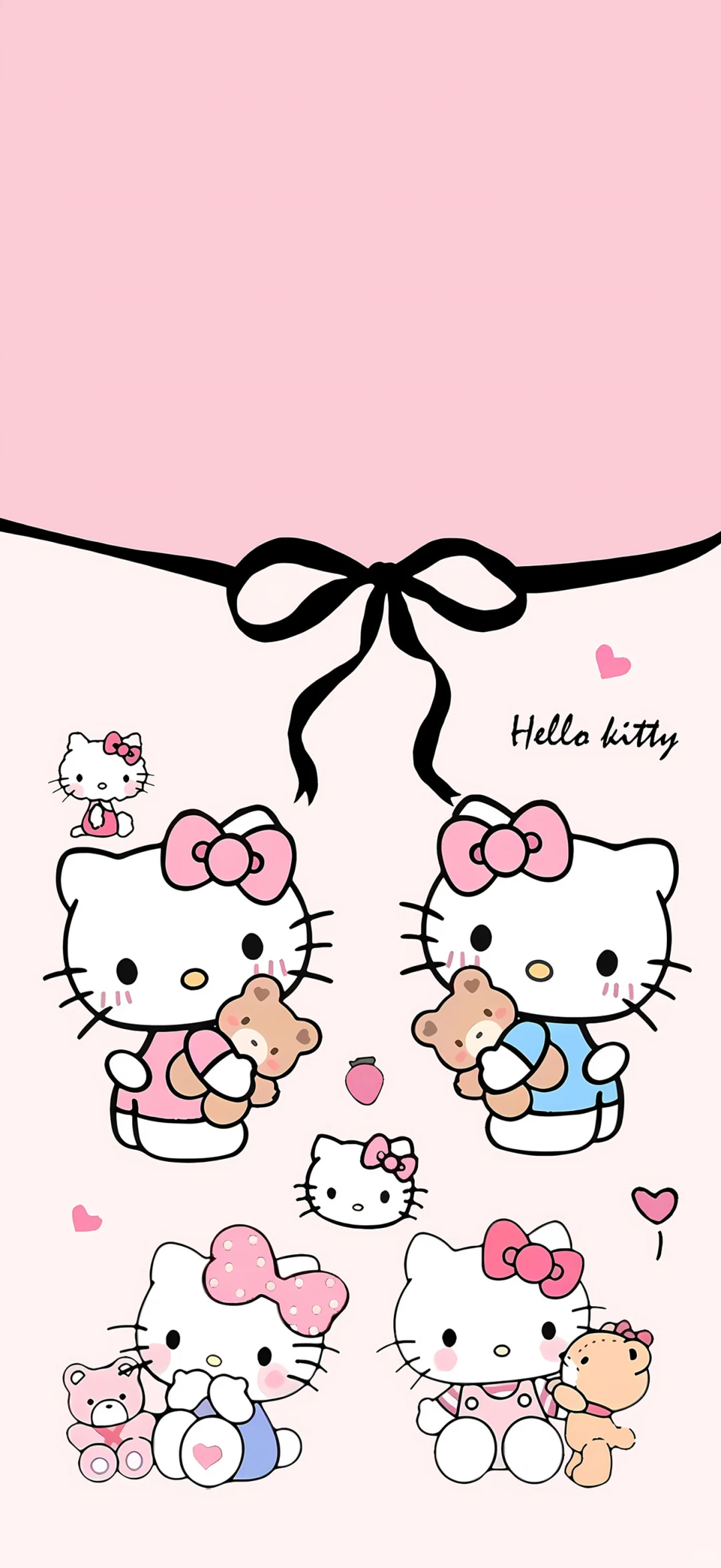 突然被这个壁纸治愈了！Hellokitty❤️