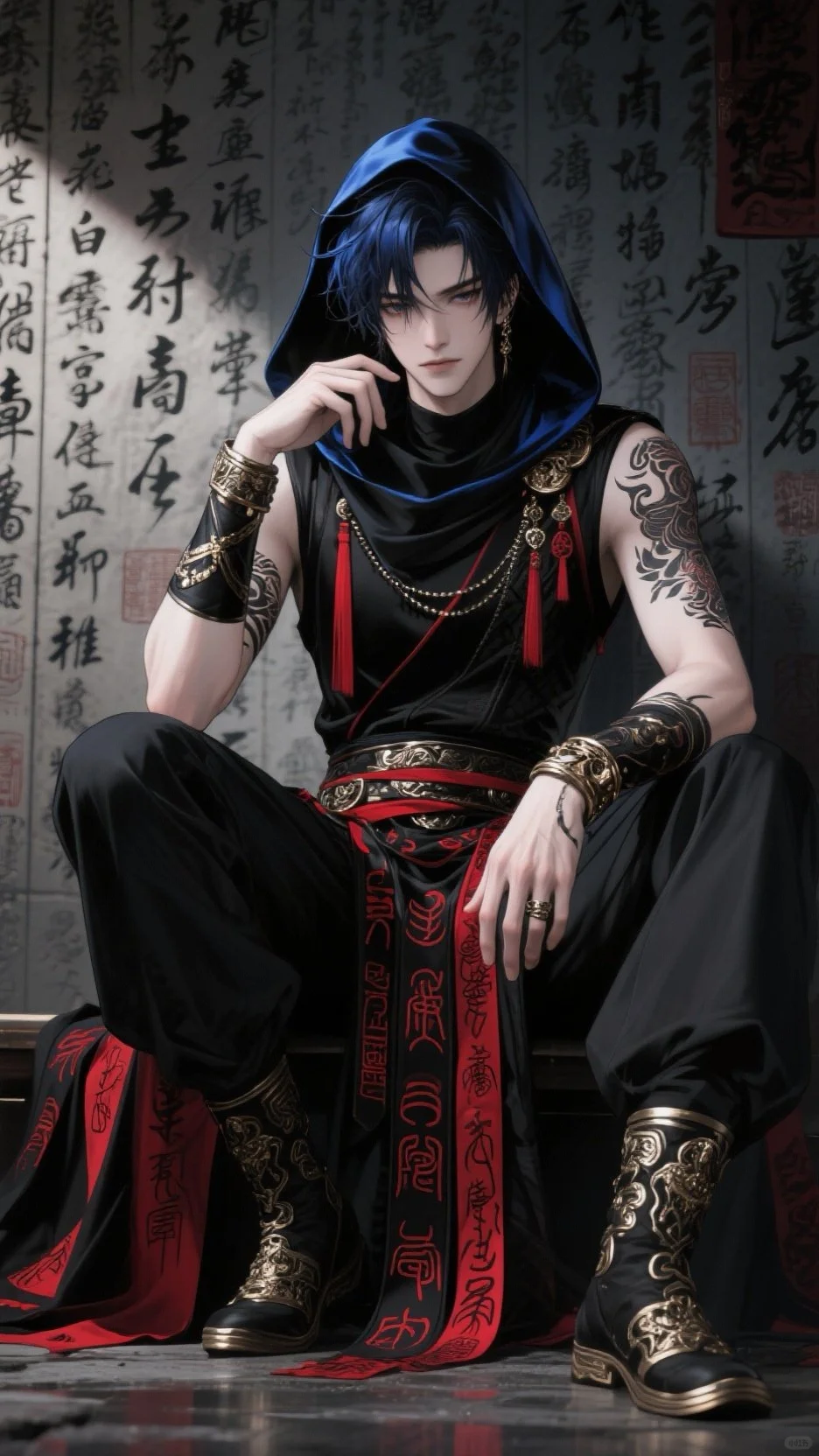 古风男神：暗夜侠影，解锁东方美学新潮流