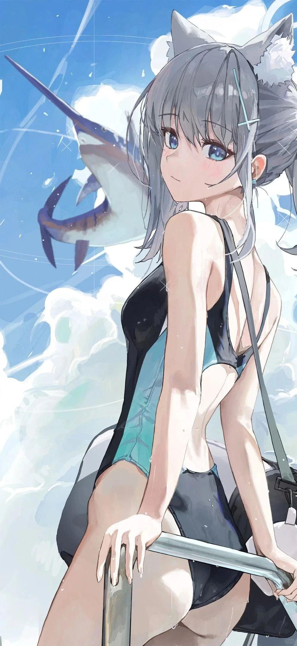 动漫壁纸|夏日海滩⌯>ᴗo⌯ಣ