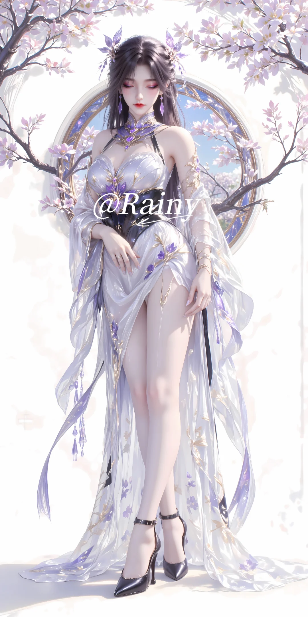 紫系女神7｜燕倾城，忧郁紫