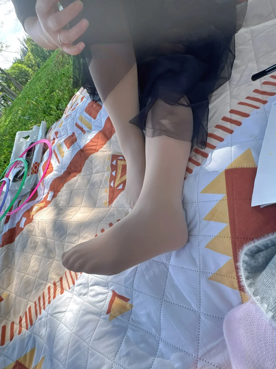 秋高气爽，正是穿丝袜的季节