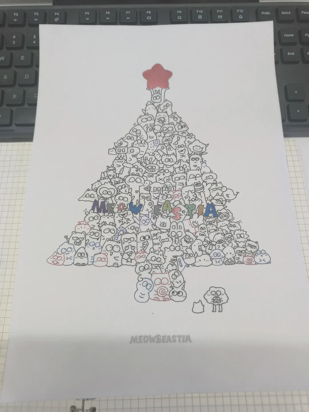摸鱼线稿