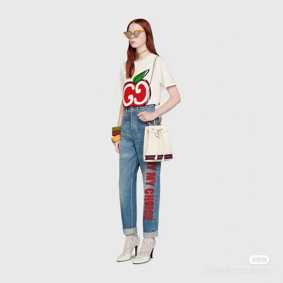 1️⃣折🥬 ⬇️Gucci女士字母刺绣牛仔裤