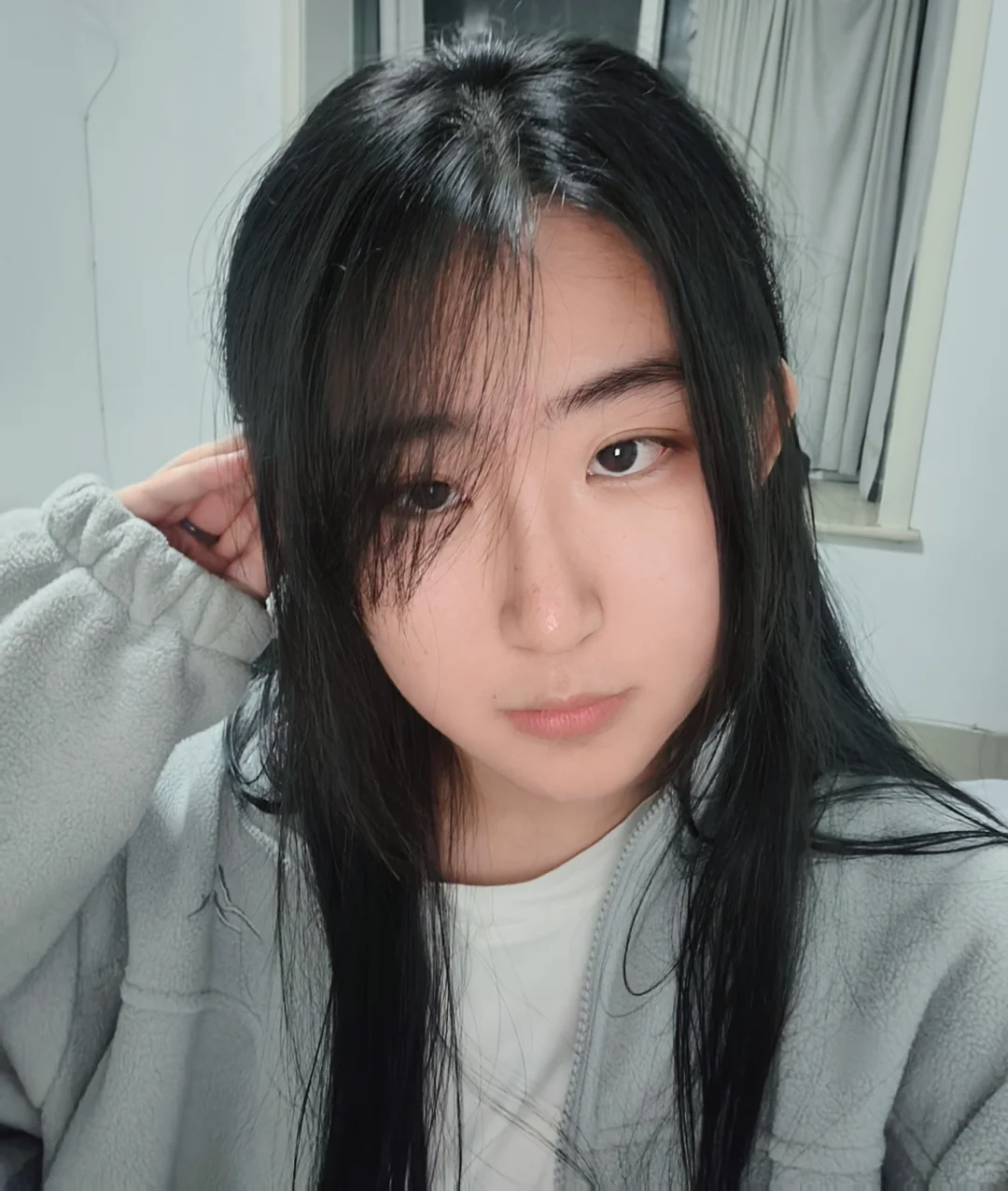 刚洗完澡