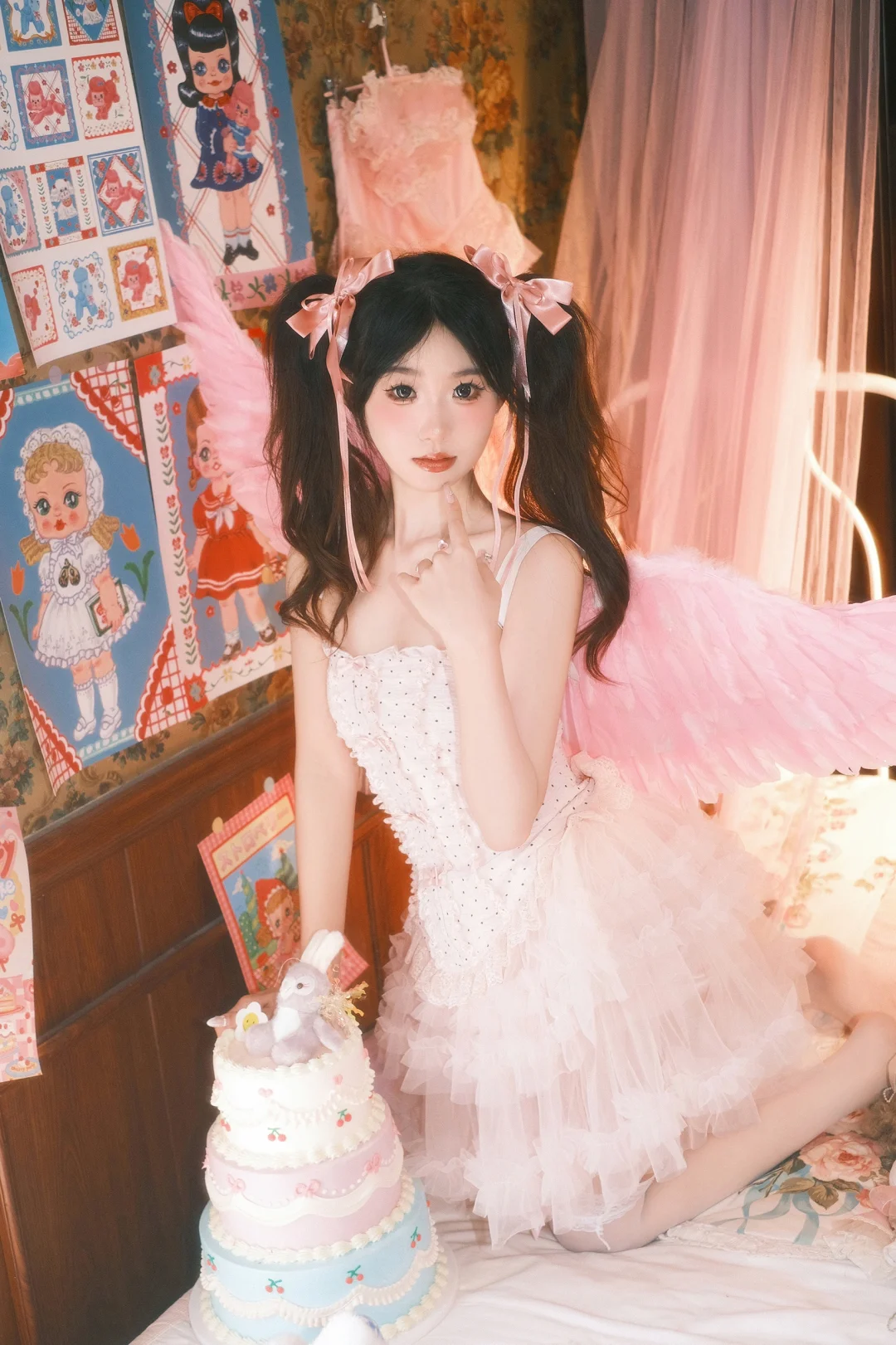 梦幻少女核，粉色💕小天使👼🏻 | 西安约拍