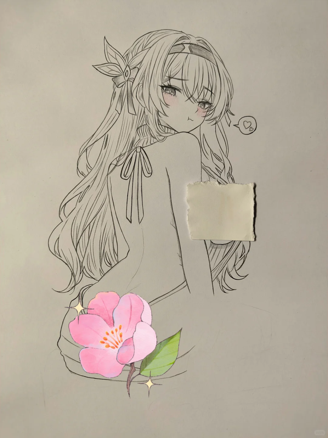 流萤线稿过程