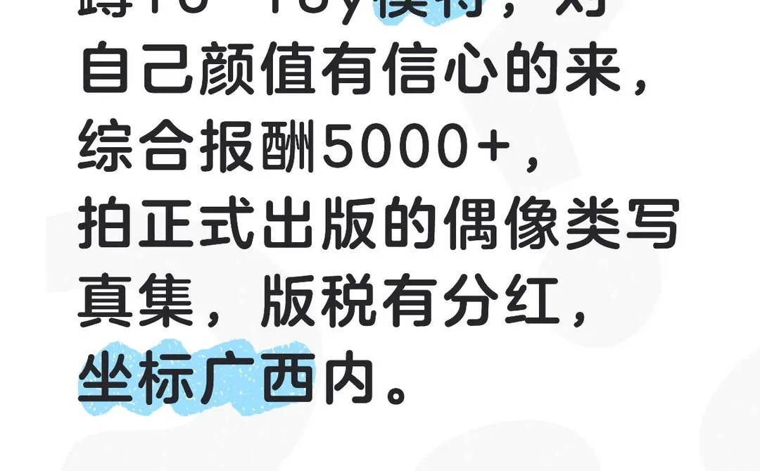 出版写真模特