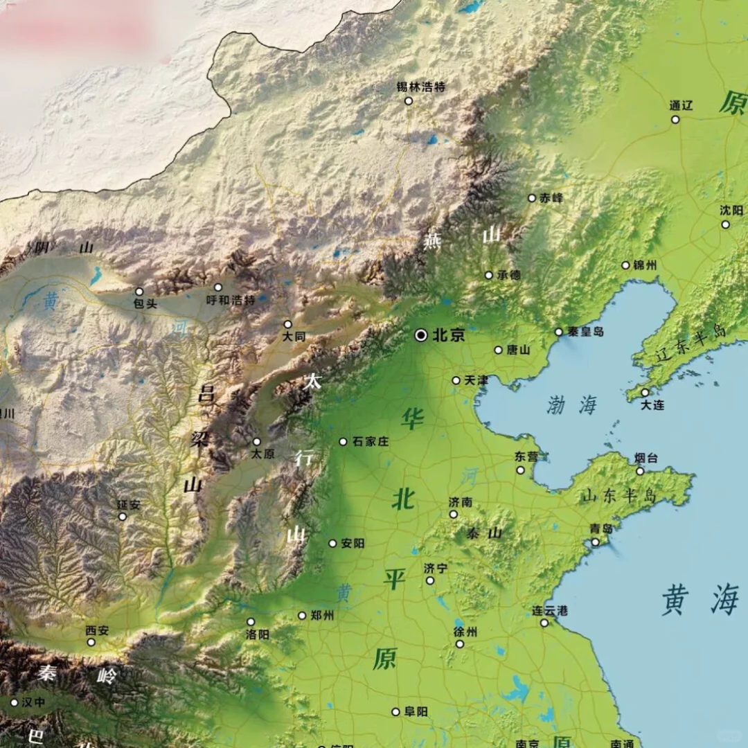 中国地形地图高清电子版，桌面新宠来袭