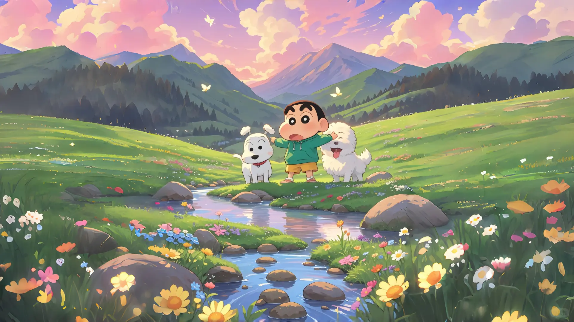 蜡笔小新ipad平板横屏壁纸 ～