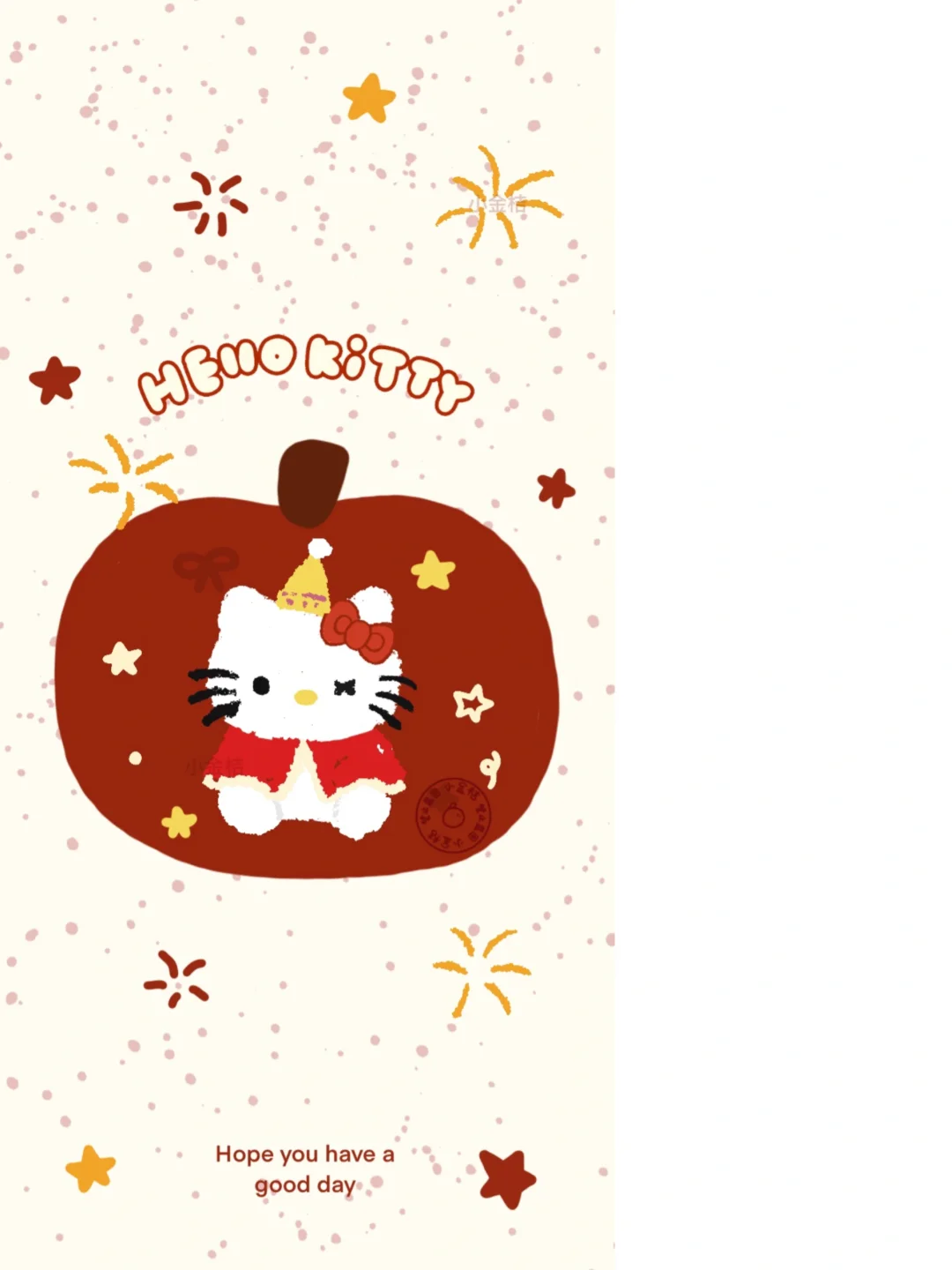 新年红Kitty可爱壁纸！！！
