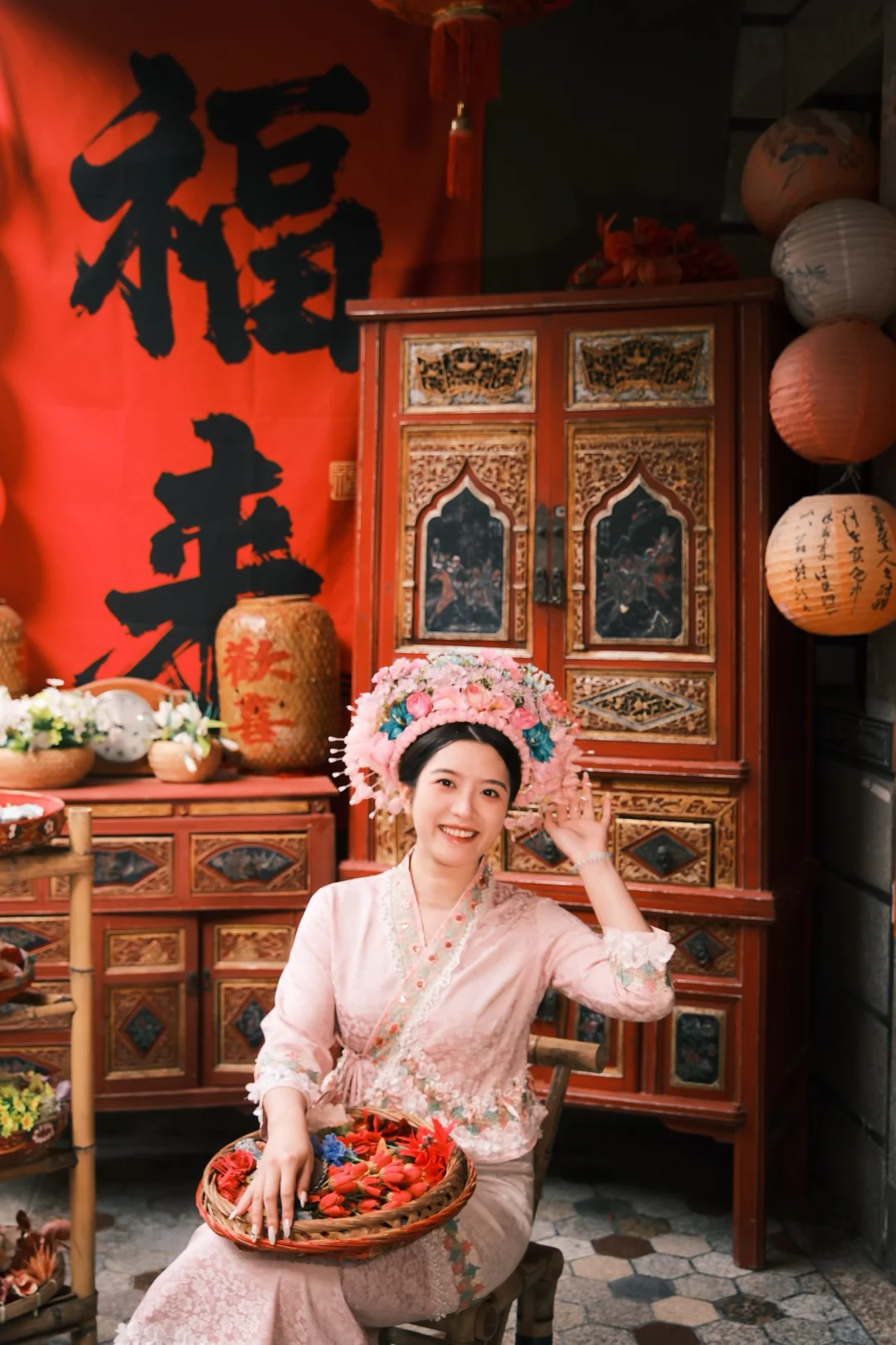 让我看看是谁公费游玩🫣泉州鲟浦簪花