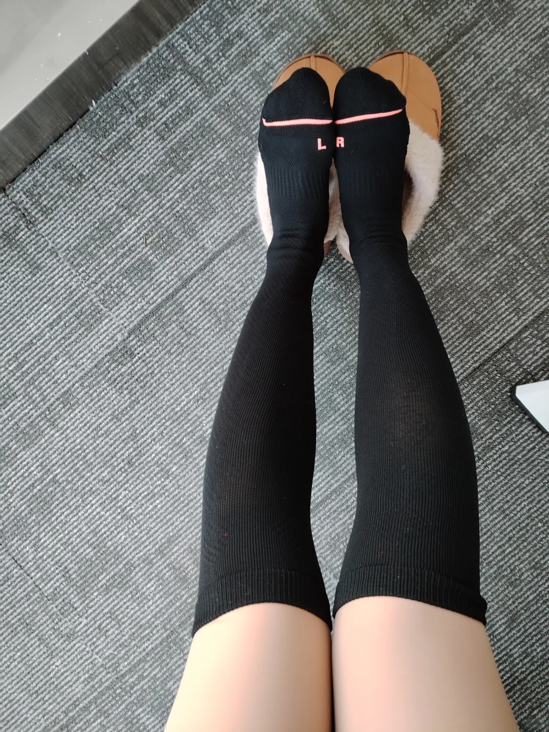 过膝运动袜