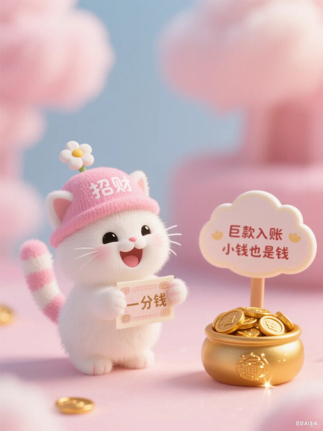 我是一只可爱又治愈的招财猫❤️