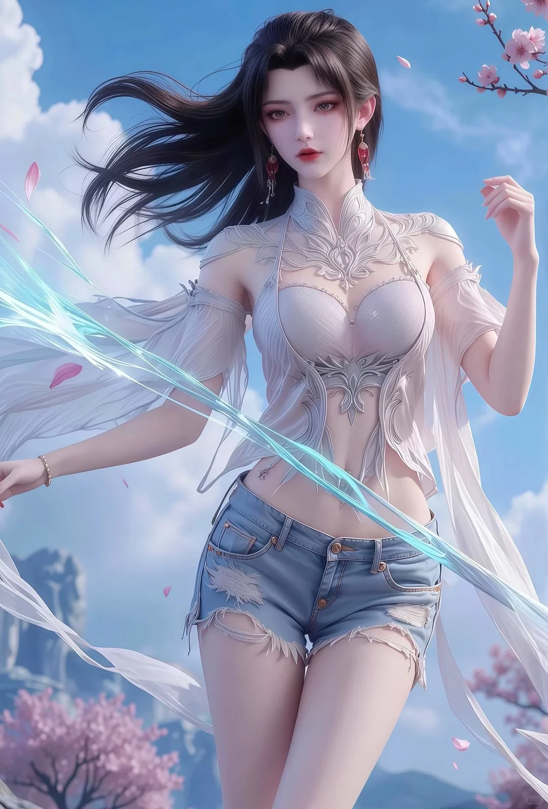 国漫女神云曦穿搭对比，好身材大长腿高颜值