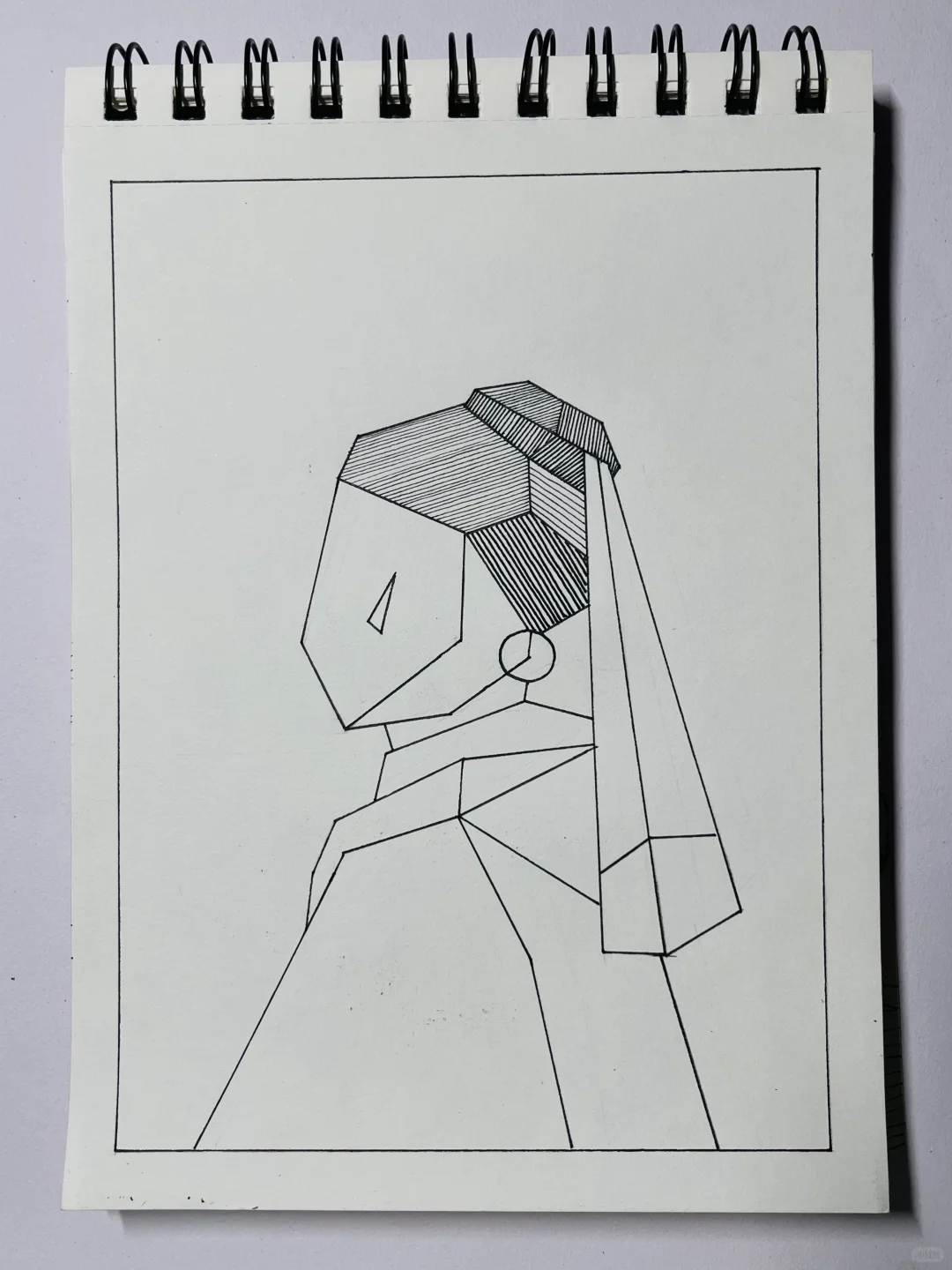 戴珍珠耳环的少女！👩🏻‍🦰控笔练习DAY ❽0🖊