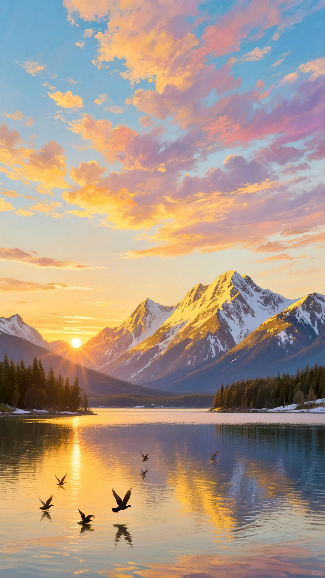 五行齐全能量壁纸🌲🌞⛰️🏔️💧