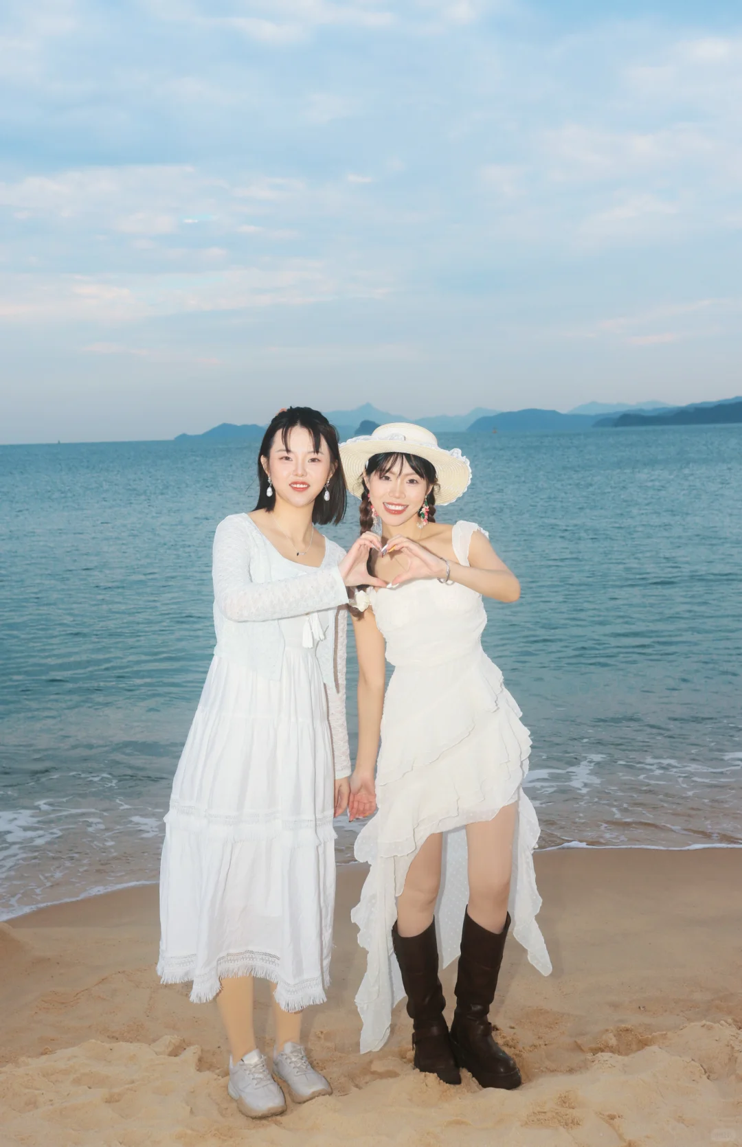 海边拍照动作
