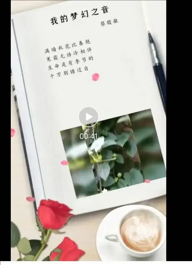 我的原创诗歌《我的梦幻之音》拿出来制作歌曲,歌名《我的爱换了音符》敬请大家阅读与关注!