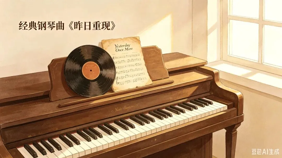 钢琴曲《昨日重现》:岁月无声,老歌温柔治愈半生