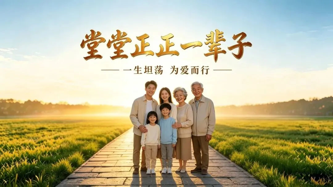 《堂堂正正一辈子》--歌曲