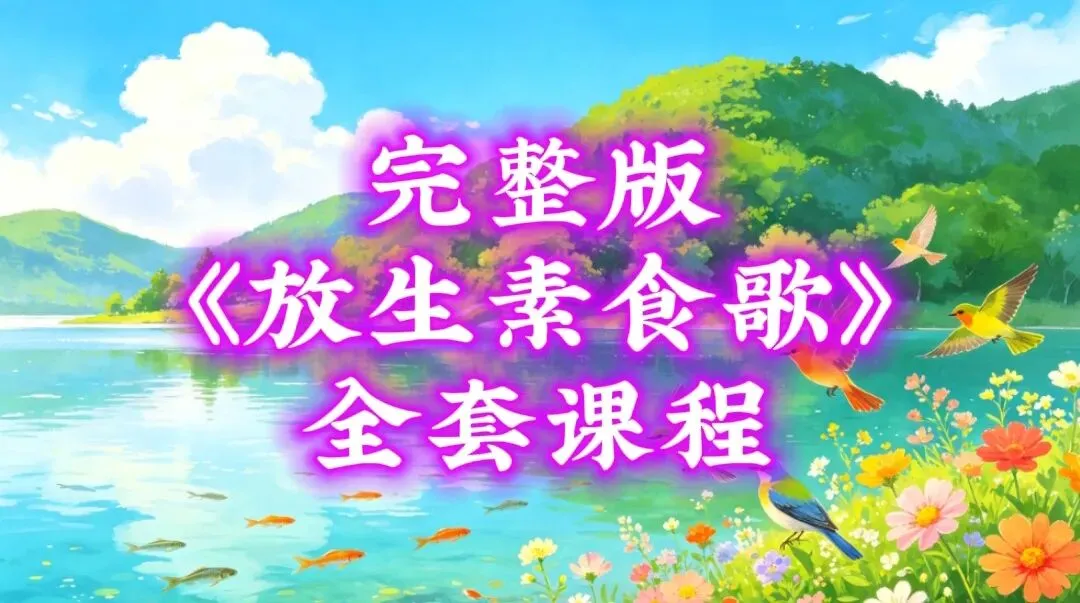 《放生素食歌》七孔葫芦丝教学,全套课程