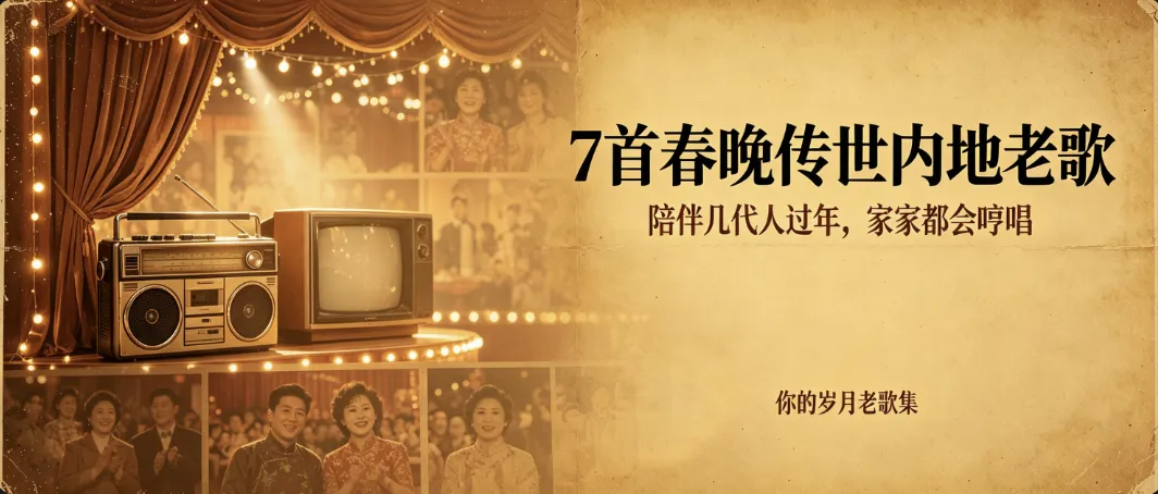 7 首春晚传世内地老歌,陪伴几代人过年,家家都会哼唱
