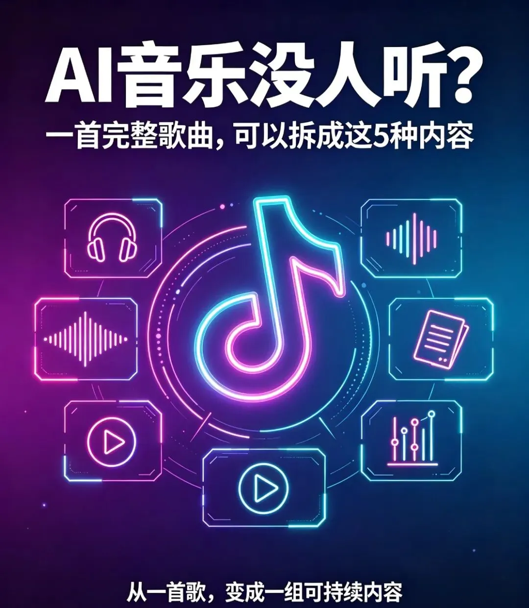 AI音乐没人听?一首完整歌曲可以拆成这5种内容