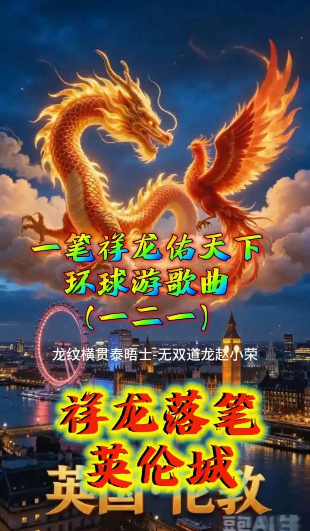 歌曲:《祥龙落笔英伦城》