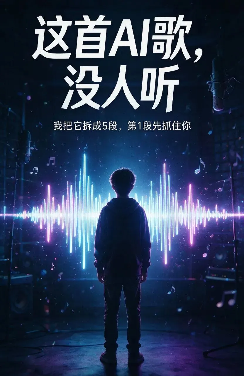 AI歌曲没人听,我准备把一首歌拆成5条短视频