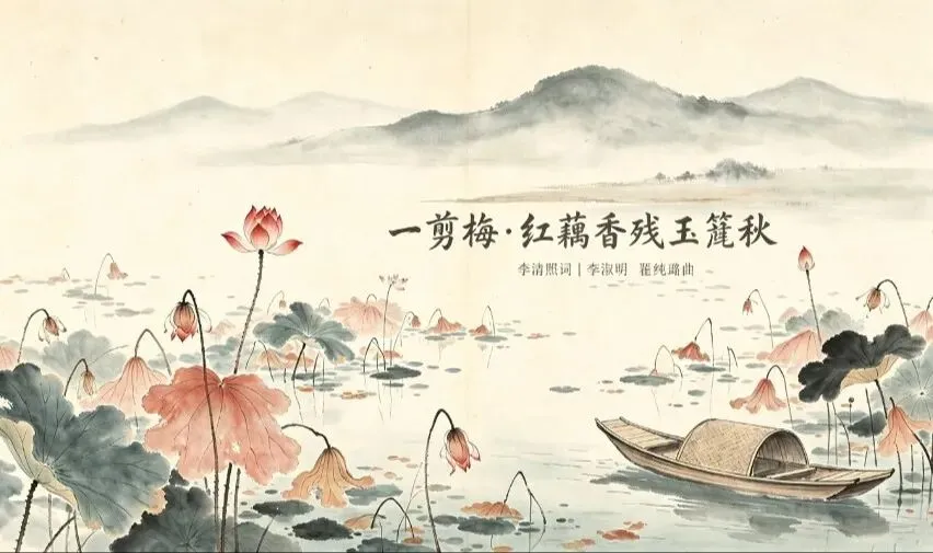 【诗词歌曲】李淑明&翟纯璐作曲《一剪梅·红藕香残玉簟秋》