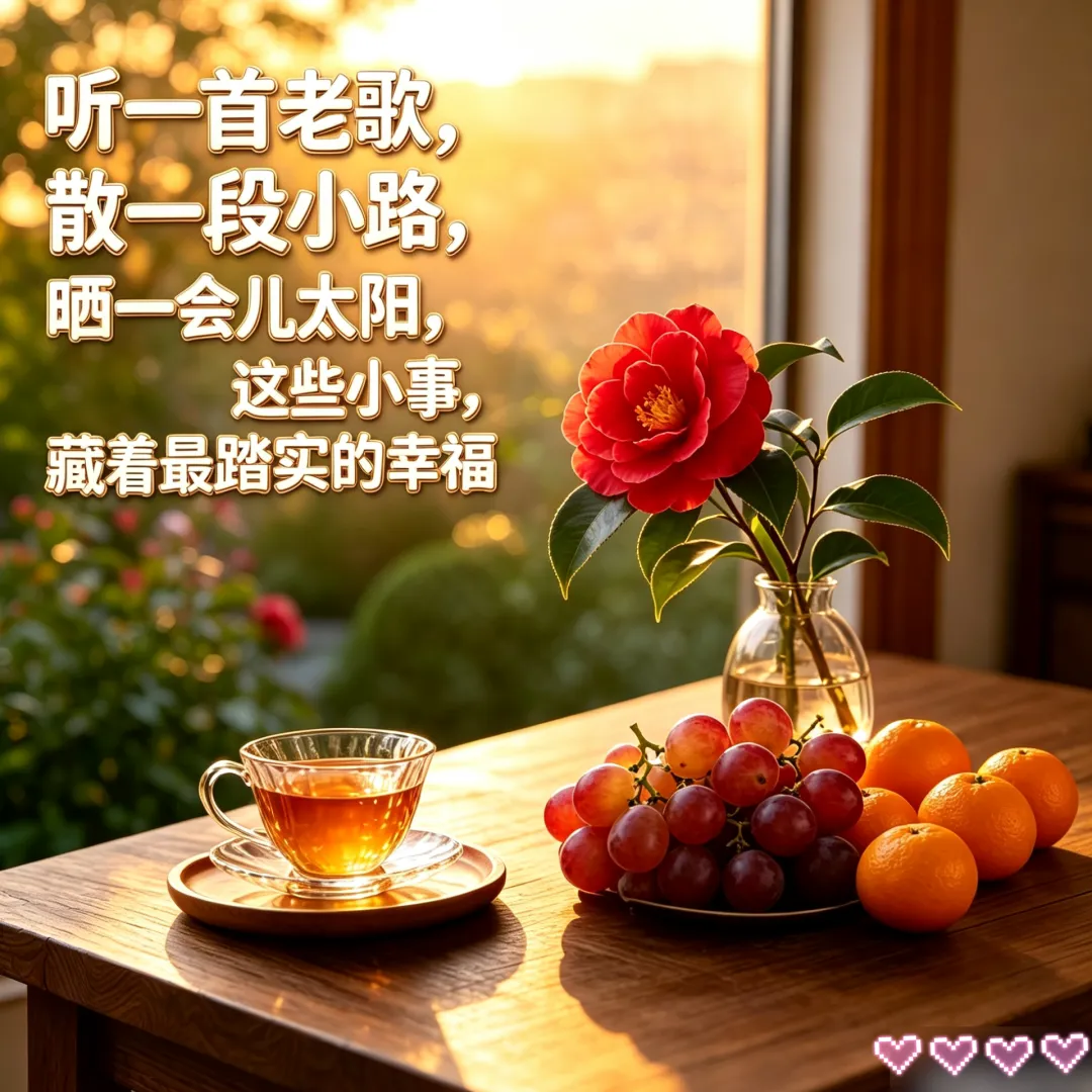 听一首老歌,散一段小路,晒一会儿太阳,这些小事,藏着最踏实的幸福