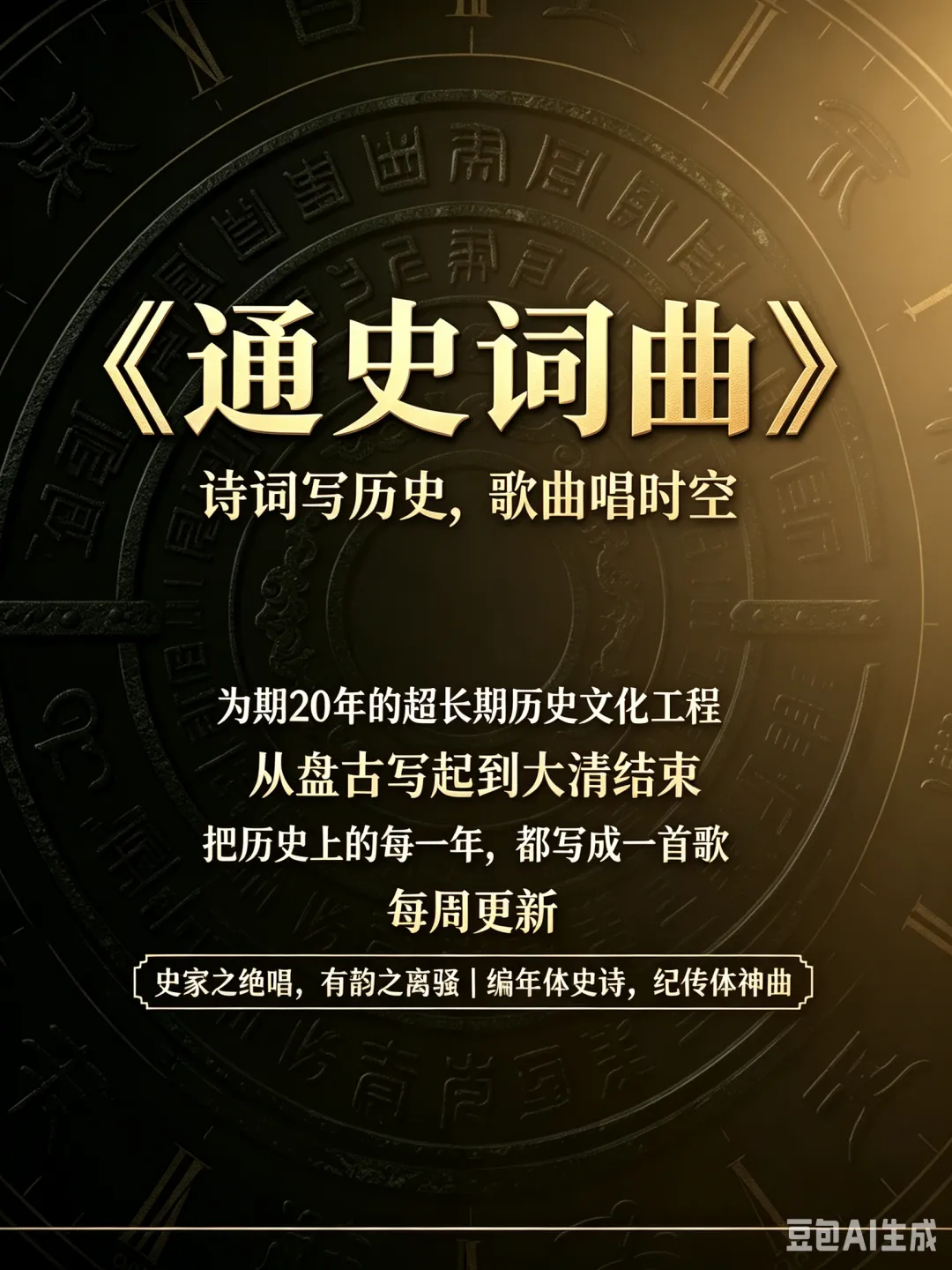 《通史词曲》| 用诗词与歌曲,重写中华五千年历史