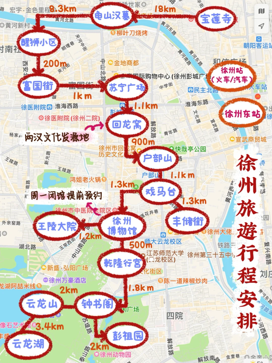 终于弄明白徐州怎么玩不绕路‼️（吃住行