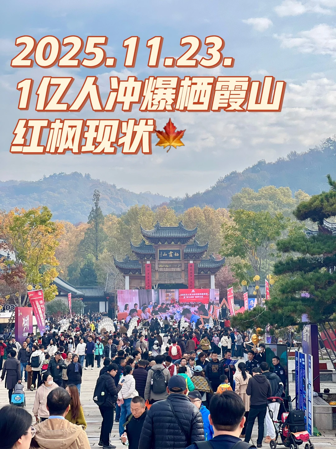 2025.11.23|栖霞山红枫现状🍁含游玩攻略!