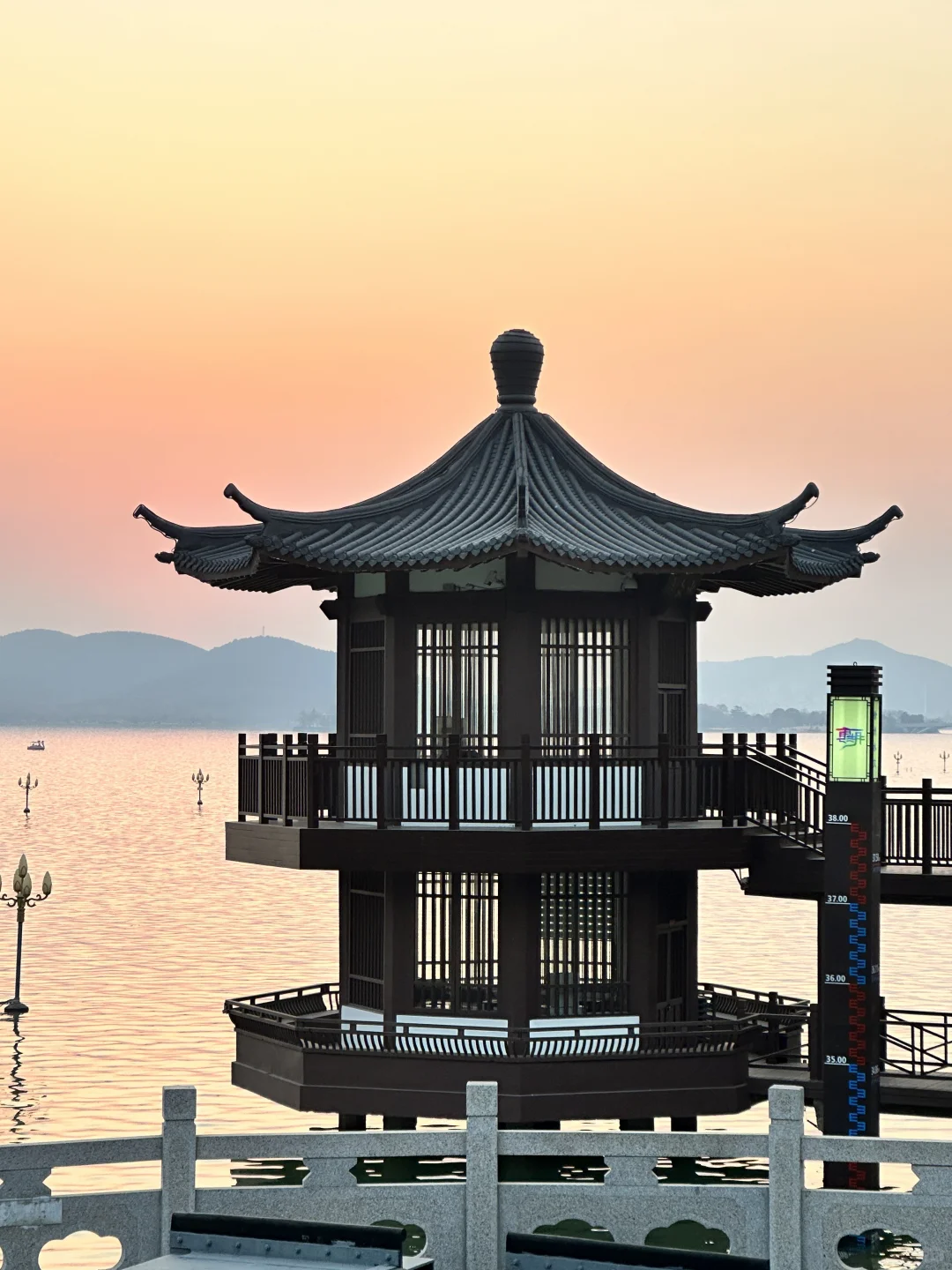 徐州 云龙湖的日落