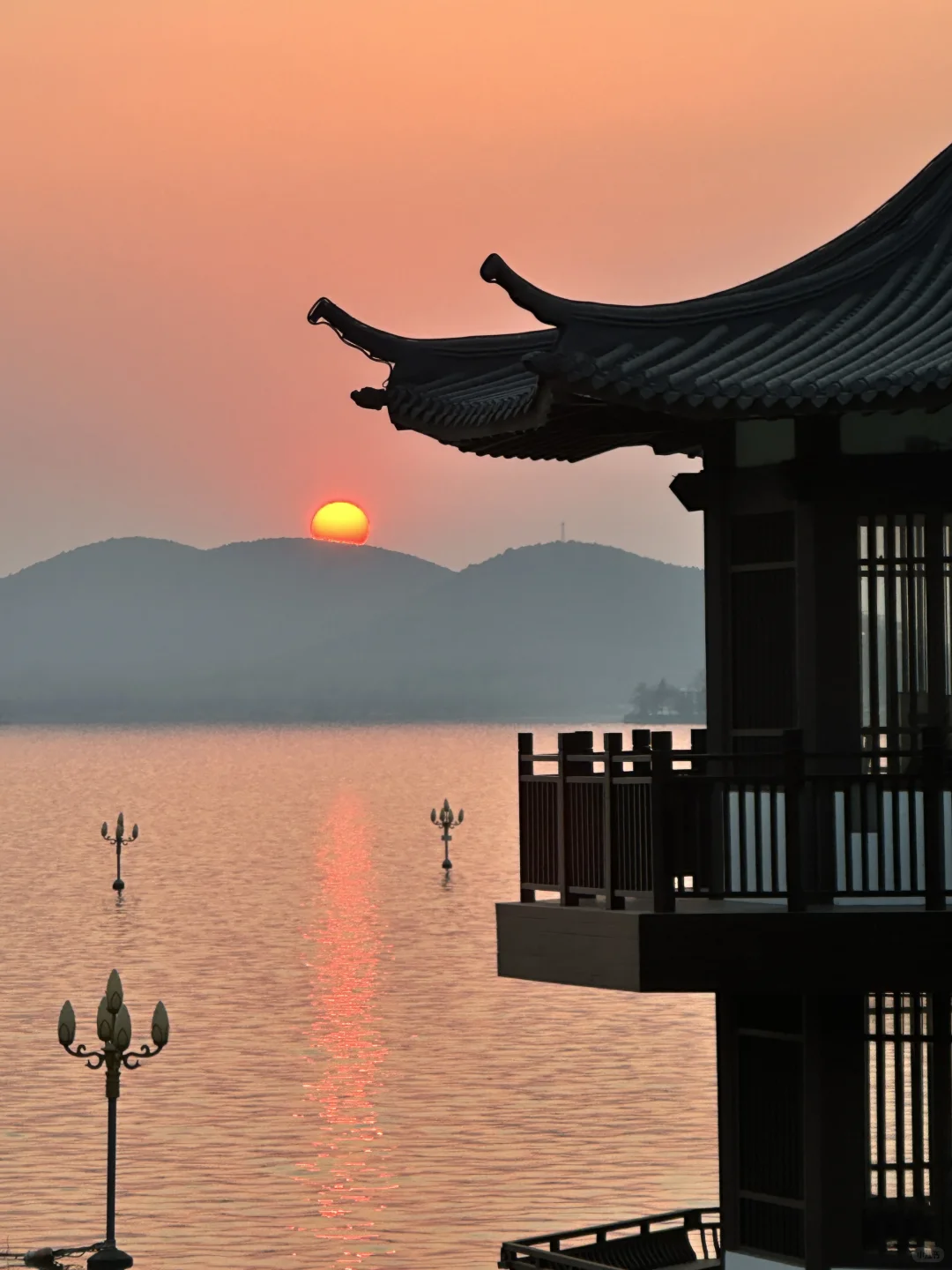 徐州 云龙湖的日落