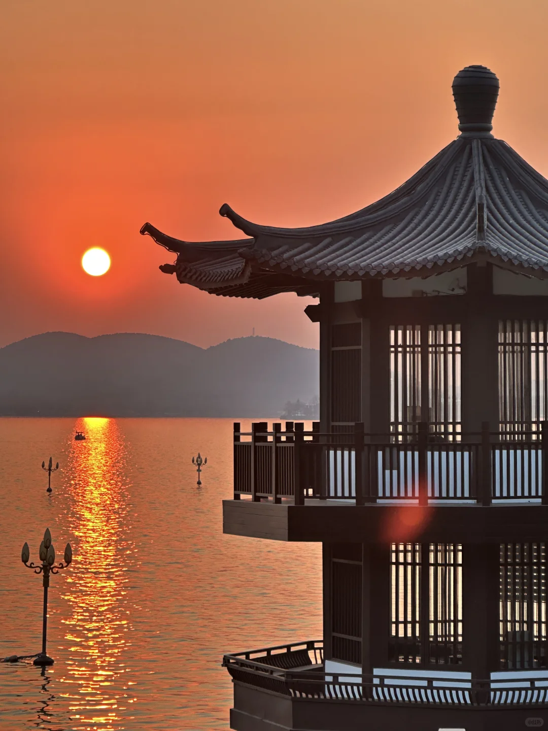 徐州 云龙湖的日落