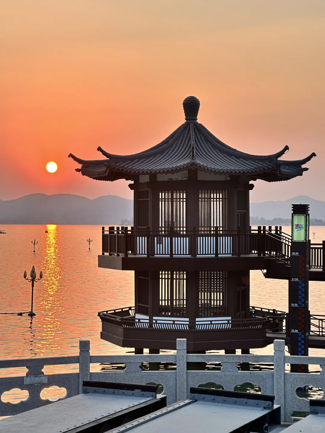 徐州 云龙湖的日落