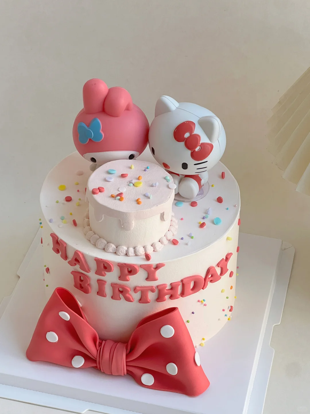 Hello Kitty和美乐蒂蛋糕徐州新城区蛋糕