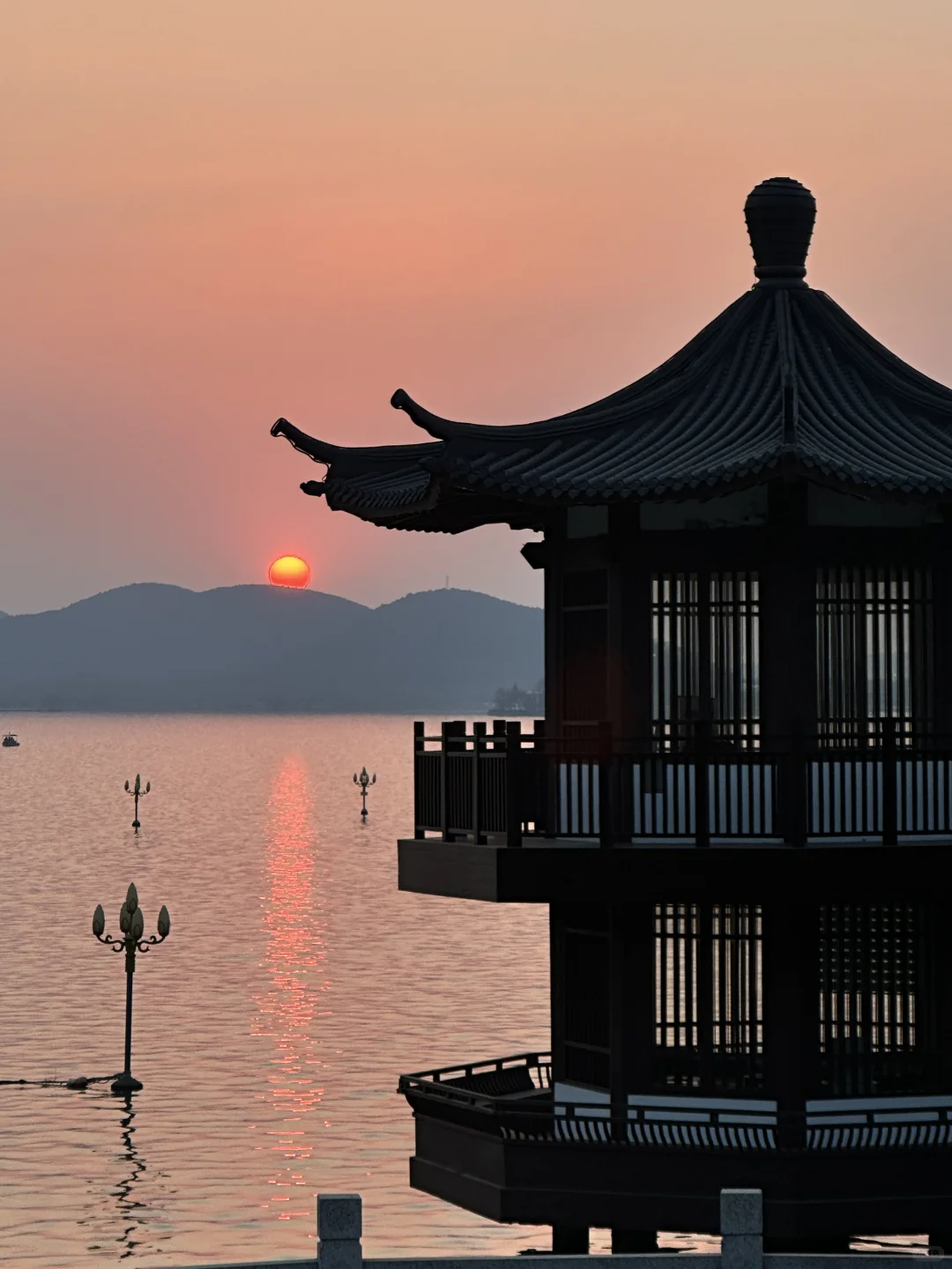 徐州 云龙湖的日落