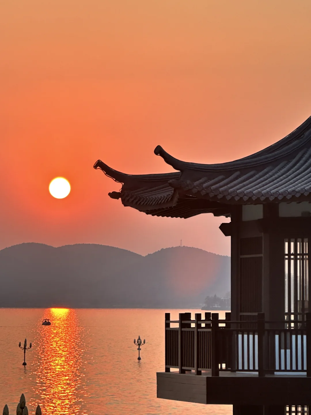 徐州 云龙湖的日落