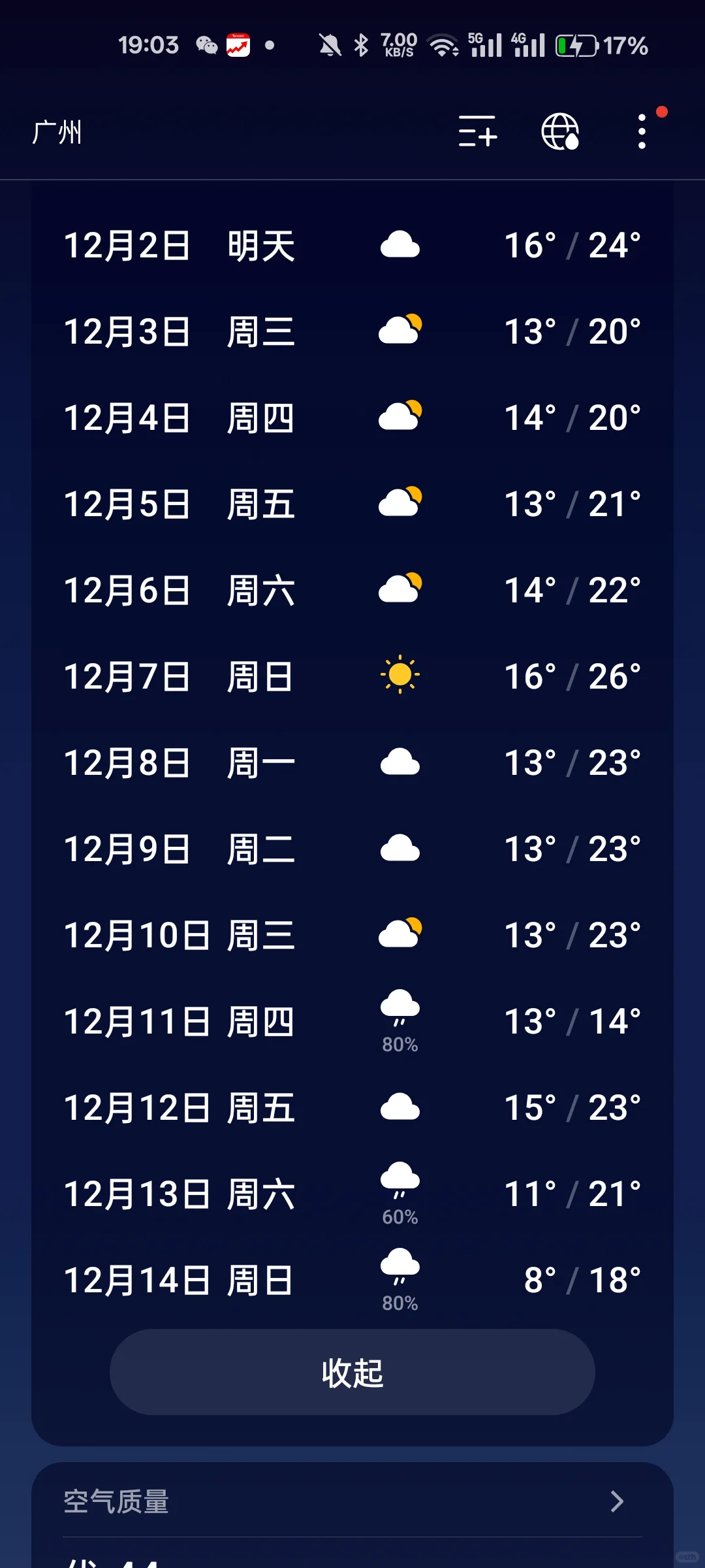 12月6日落地广州 穿什么衣服