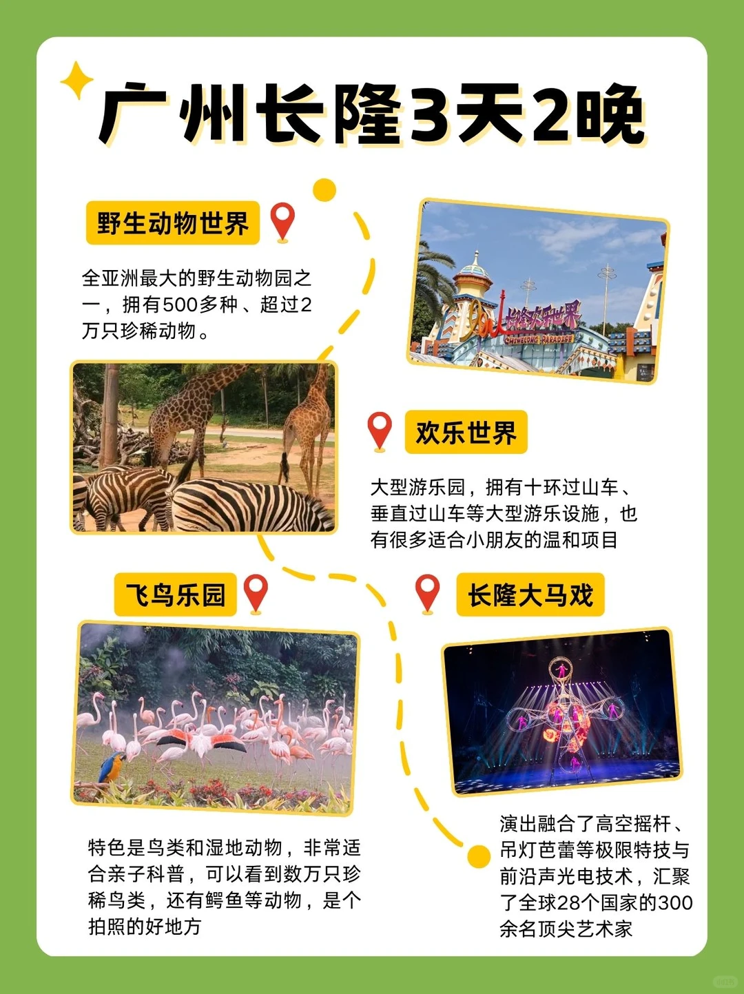 双人广州长隆3天2晚，这样玩不留遗憾‼️